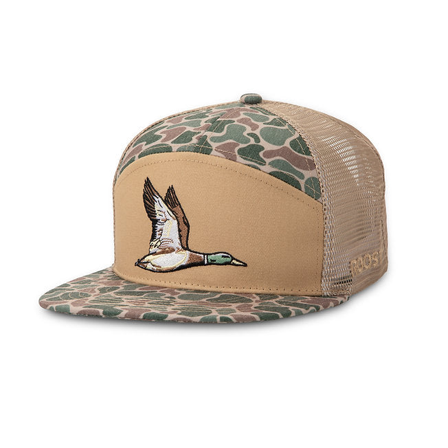 Roost 7 Panel Camo Full Color Duck Hat
