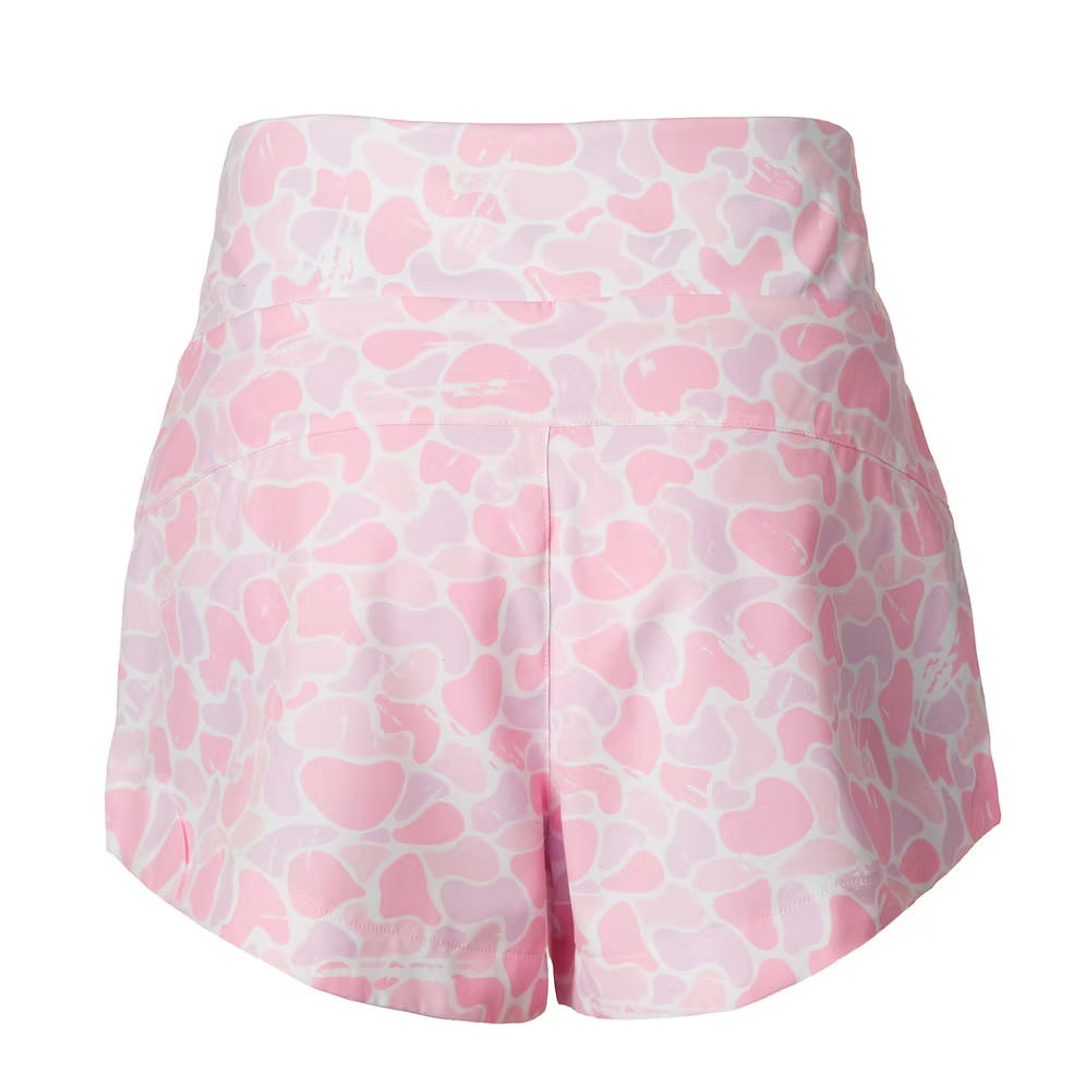 Women's Active Shorts: Pink Camo