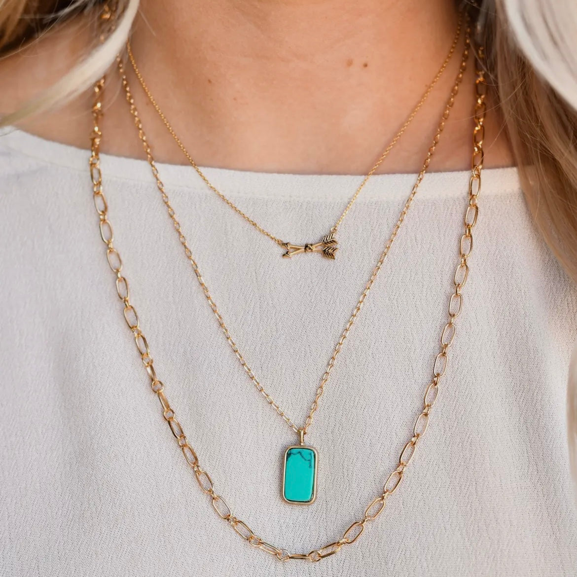 Follow Your Arrow Necklace |Gold|