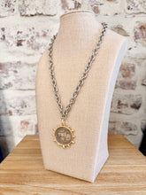 Load image into Gallery viewer, Pony Club Classic Necklace |Silver/Matte Gold Bezel|