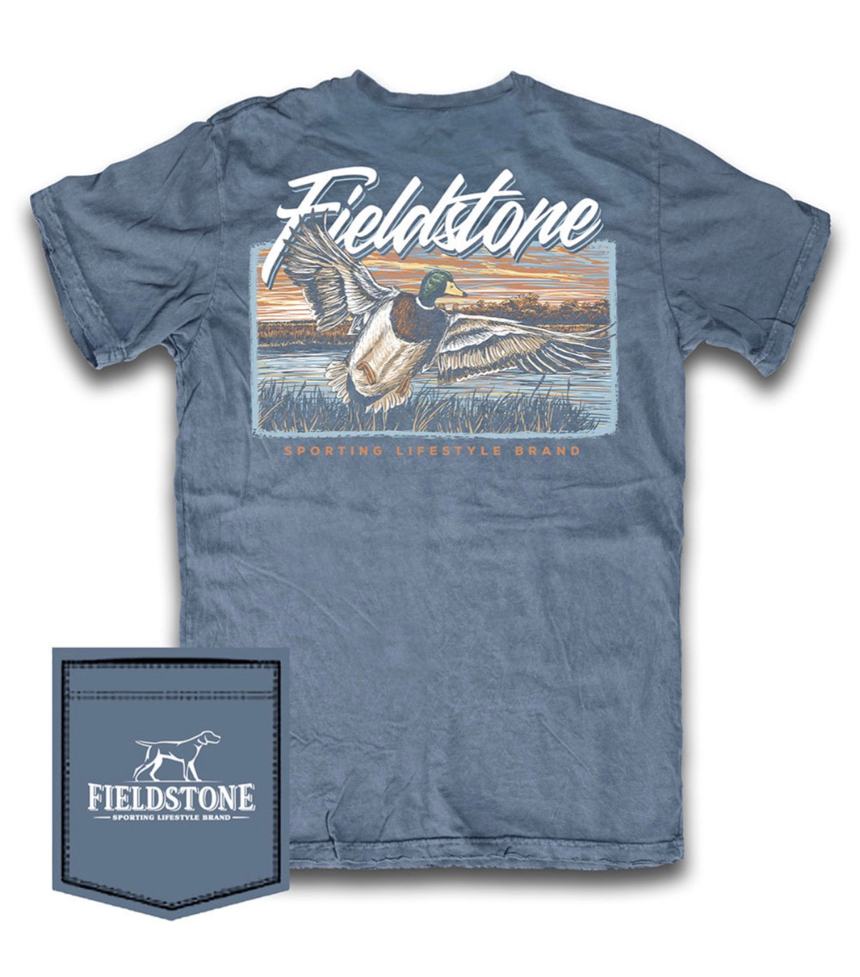Denim Morning Flight Graphic