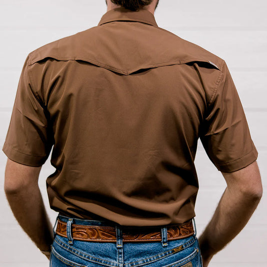 The Cedar Performance Shirt- Brown