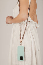 Load image into Gallery viewer, Woven Link Crossbody Phone Strap: Brown