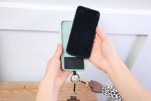 Load image into Gallery viewer, Clip &amp; Go Crossbody Strap w/Zippered Pouch: Leopard

