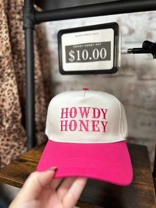 Howdy Honey Embroidered Hat
