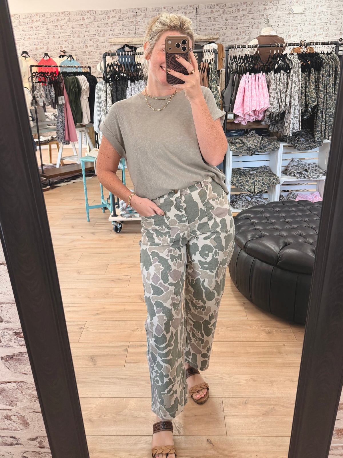 Off the Grid Wide Leg Denim Pants