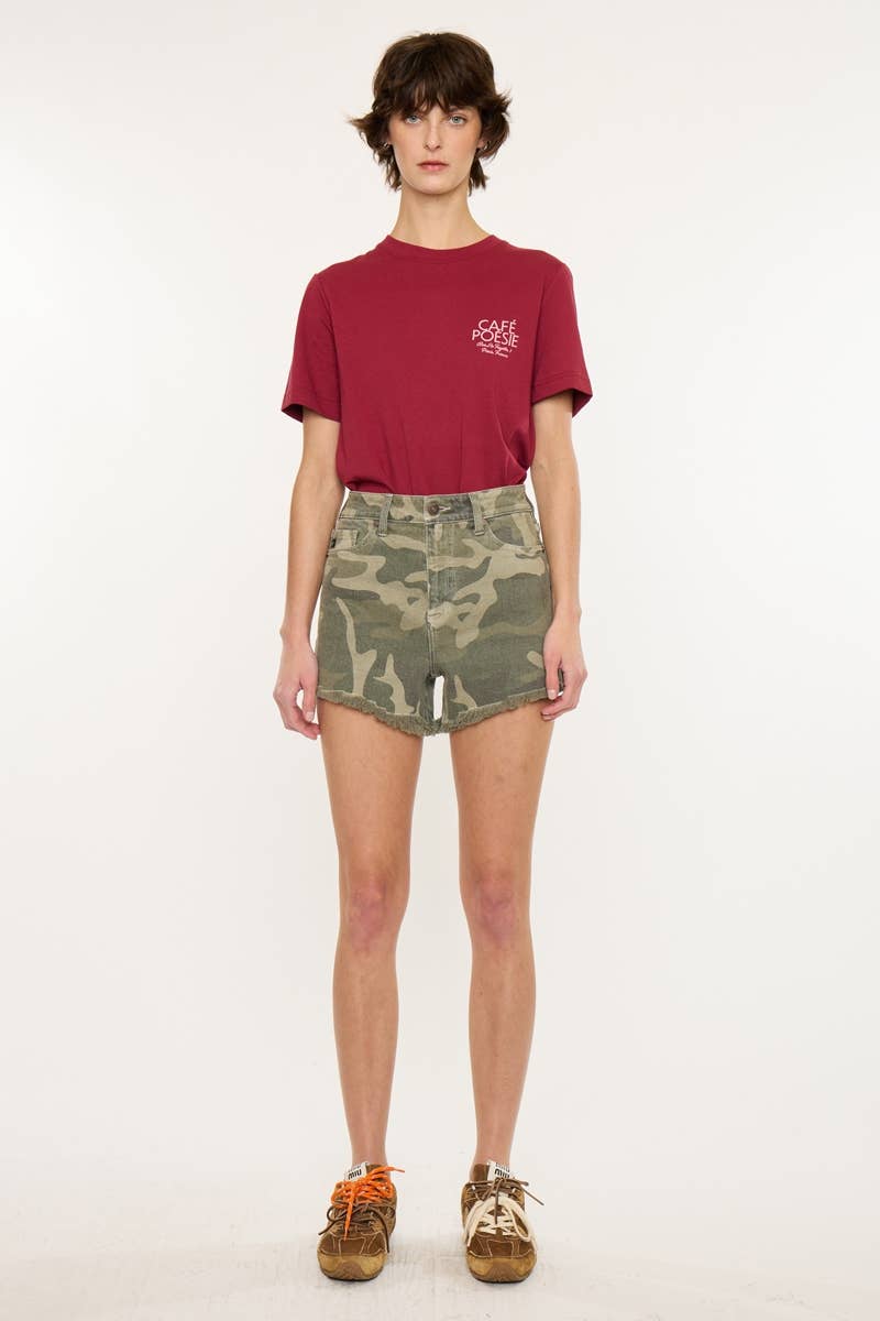 Outlaw Territory High Rise Denim Shorts