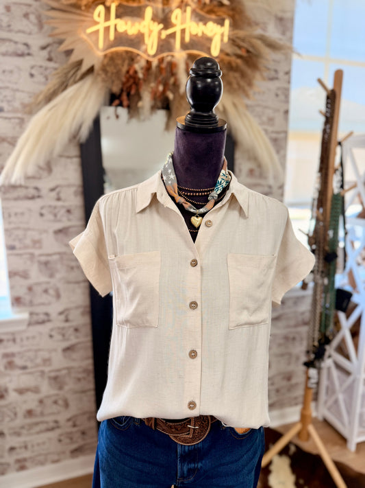 Ranch Breeze Top |Oatmeal|