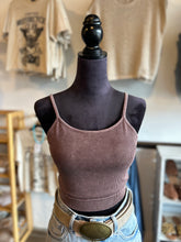 Load image into Gallery viewer, The Kira Crop Tank |Brown|
