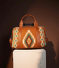 Load image into Gallery viewer, Wrangler Aztec Knitted Duffle Bag
