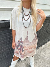 Load image into Gallery viewer, Wild West Cowboy Graphic Tee Dress
