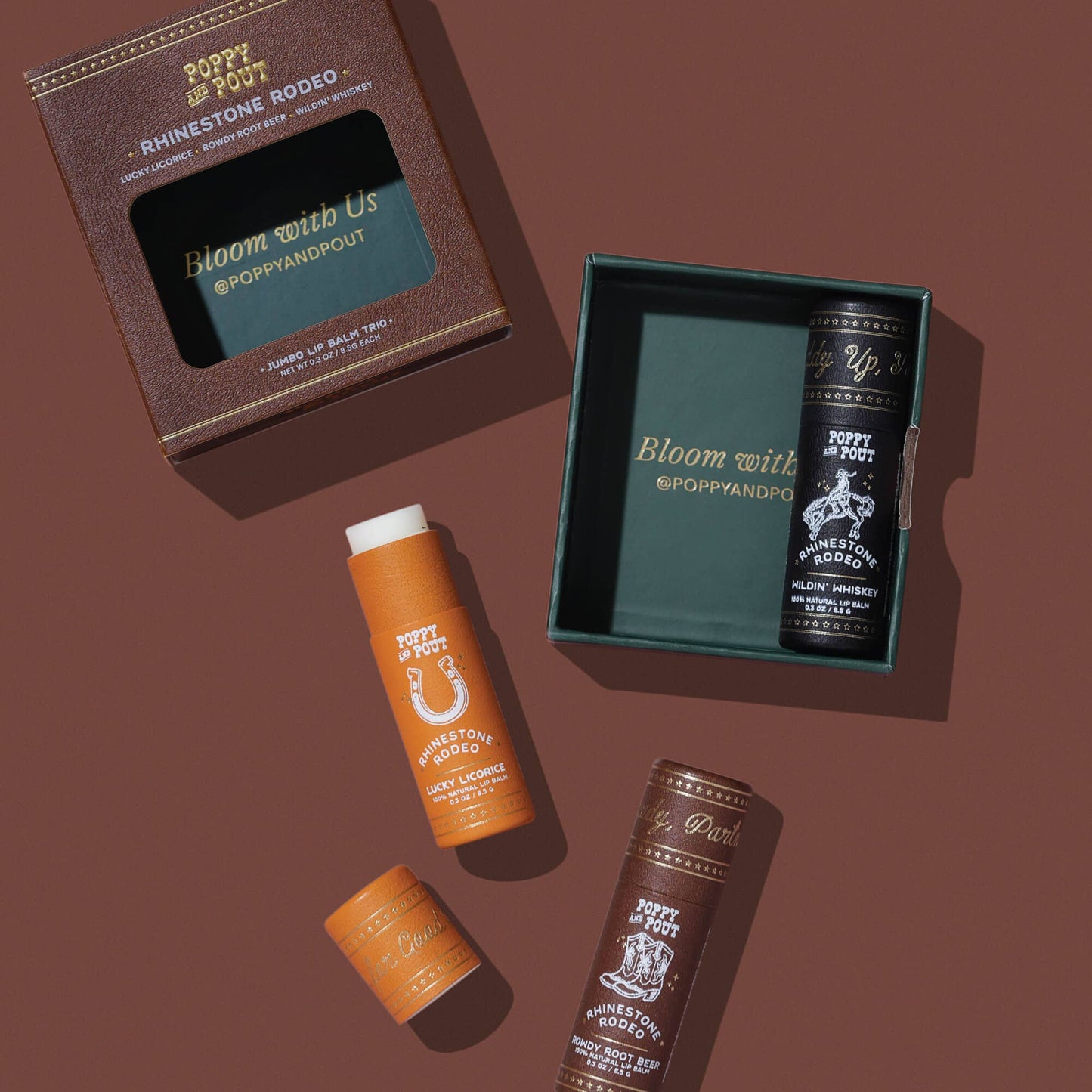 Lip Balm Trio Gift Set |Rhinestone Rodeo|