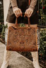 Load image into Gallery viewer, Breeze Wind Hand-Tooled HandBag
