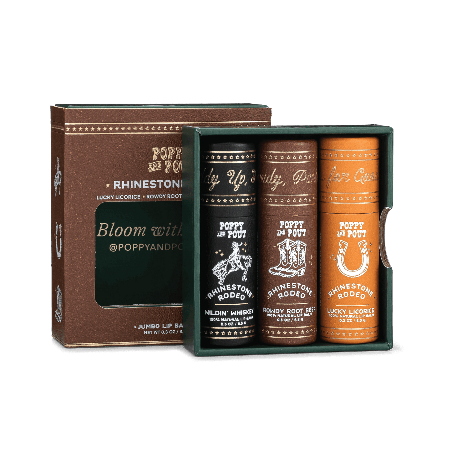 Lip Balm Trio Gift Set |Rhinestone Rodeo|
