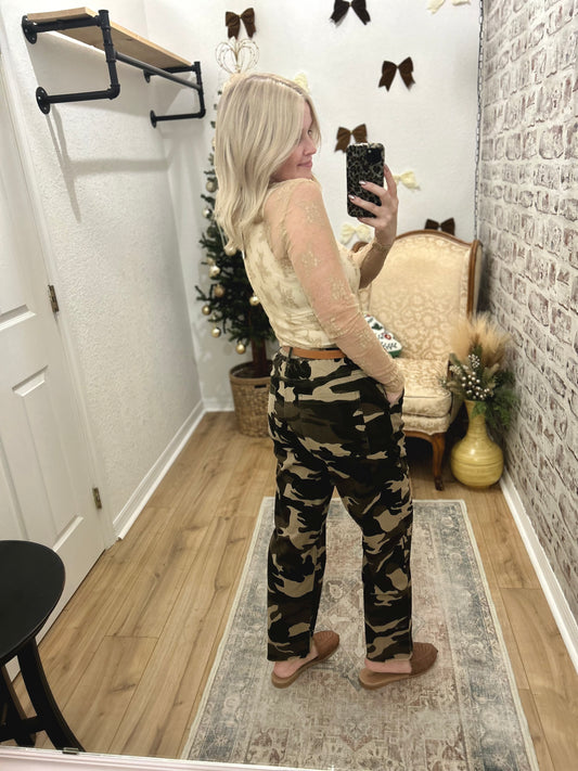 Hidden Agenda Camo Jogger Pant