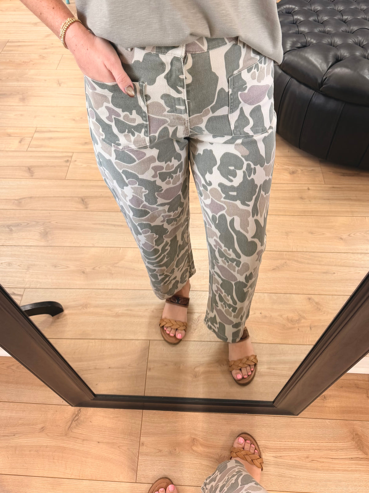Off the Grid Wide Leg Denim Pants