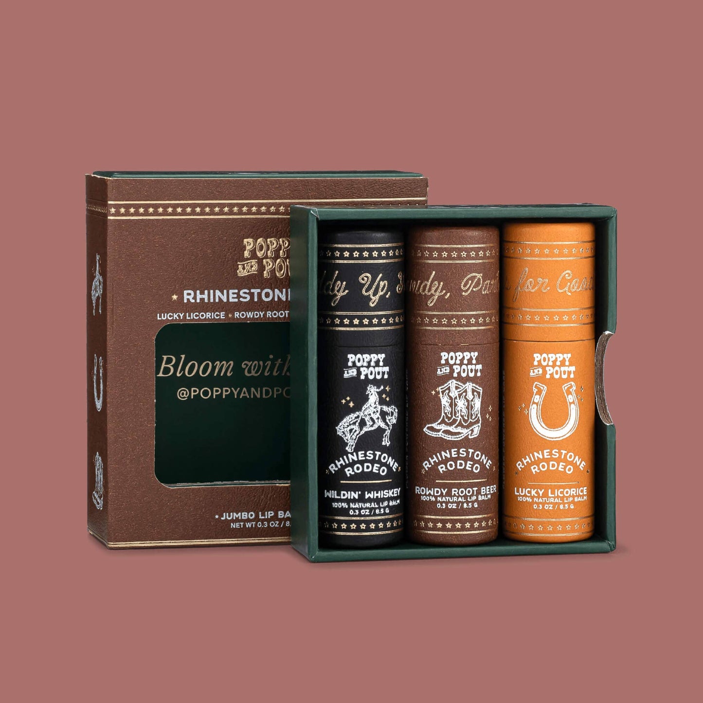 Lip Balm Trio Gift Set |Rhinestone Rodeo|