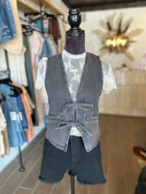 Load image into Gallery viewer, Midnight Outlaw Denim Vest
