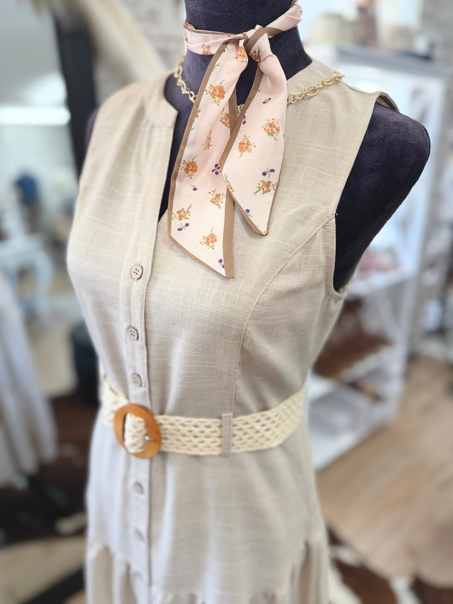 Southern Charm Midi Dress | Khaki |