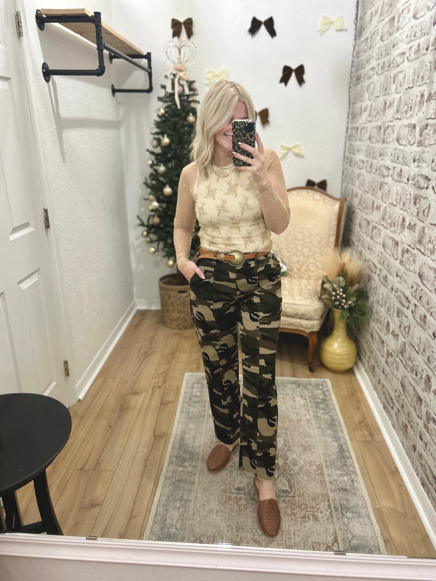 Hidden Agenda Camo Jogger Pant