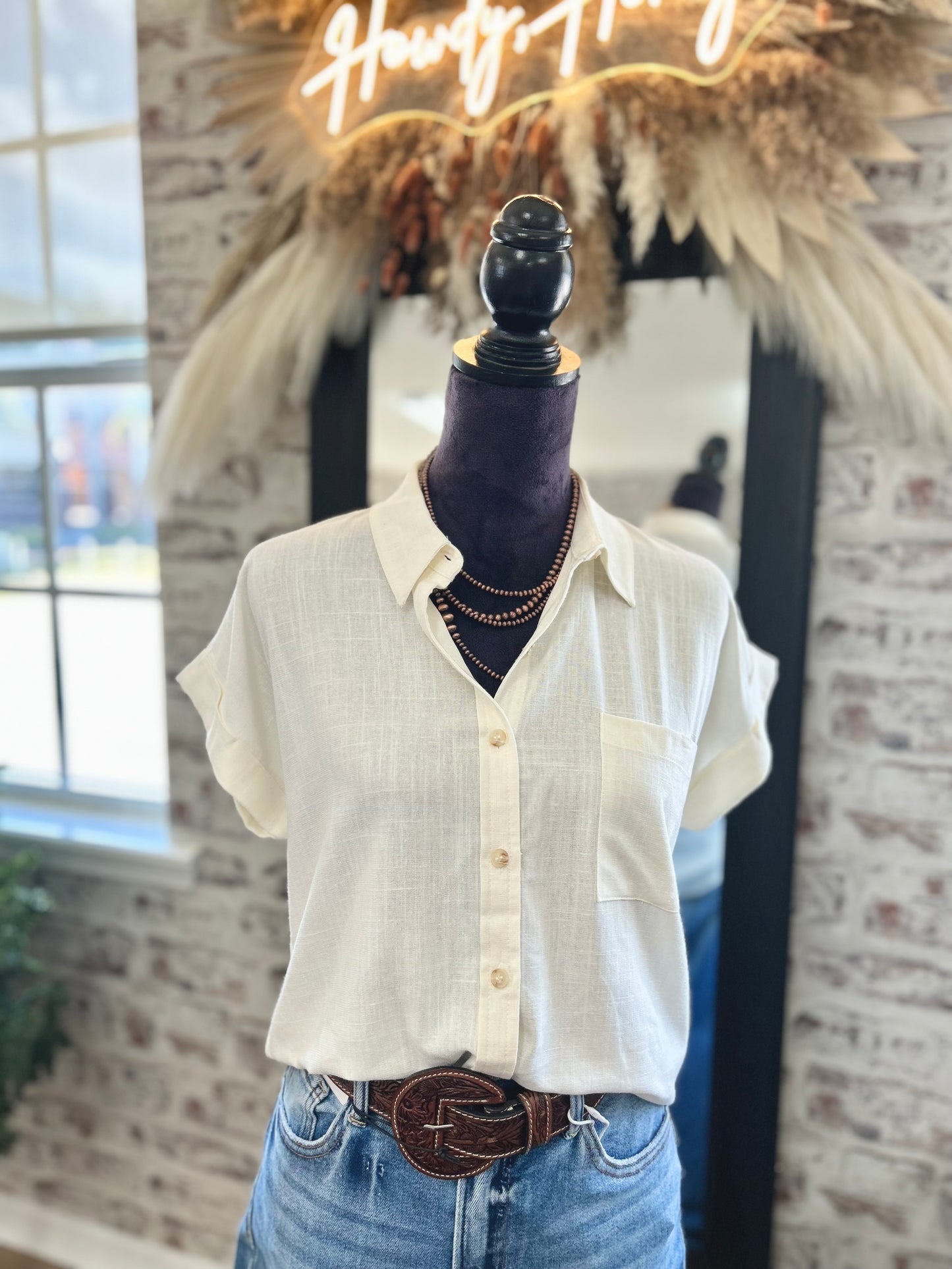 Homestead Linen Top