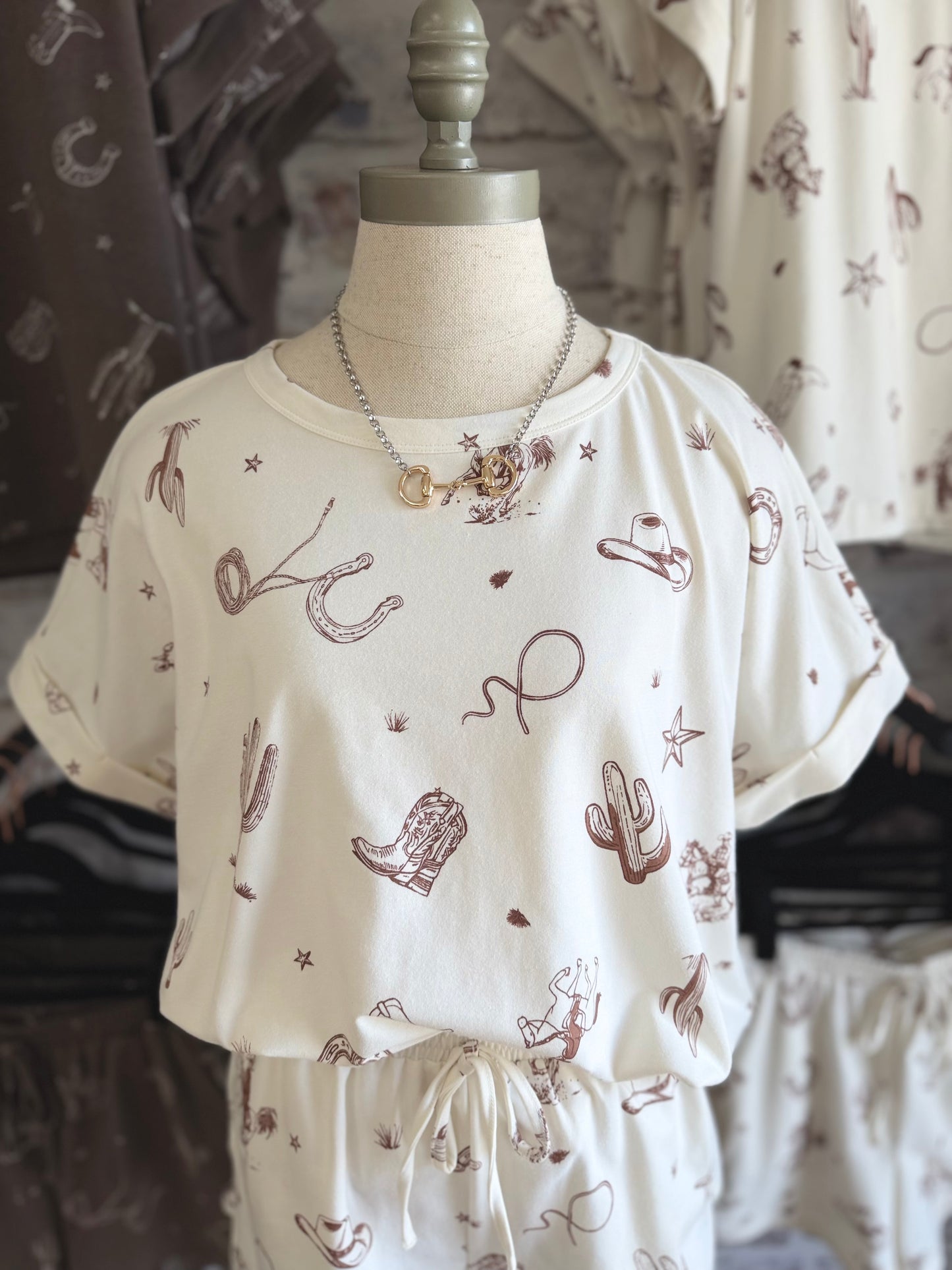 Desert Doodle Top |Ivory|