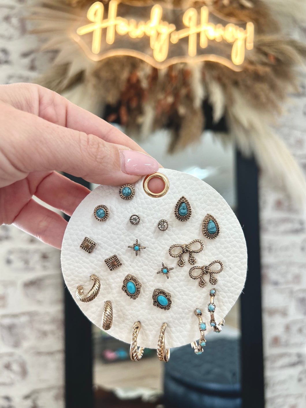 Antique Western Boho Earrings Set