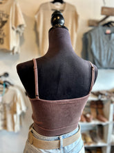 Load image into Gallery viewer, The Kira Crop Tank |Brown|
