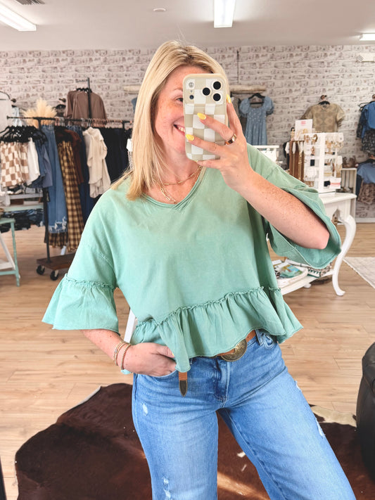 Washed & Western |Sage|