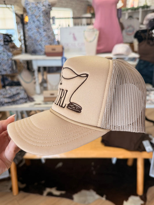 LG Lasso Foam Trucker Hat | Khaki