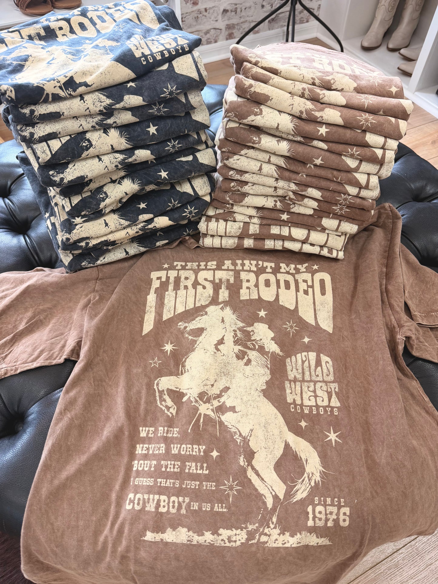 Ain't My First Rodeo Graphic Tee |Mocha|