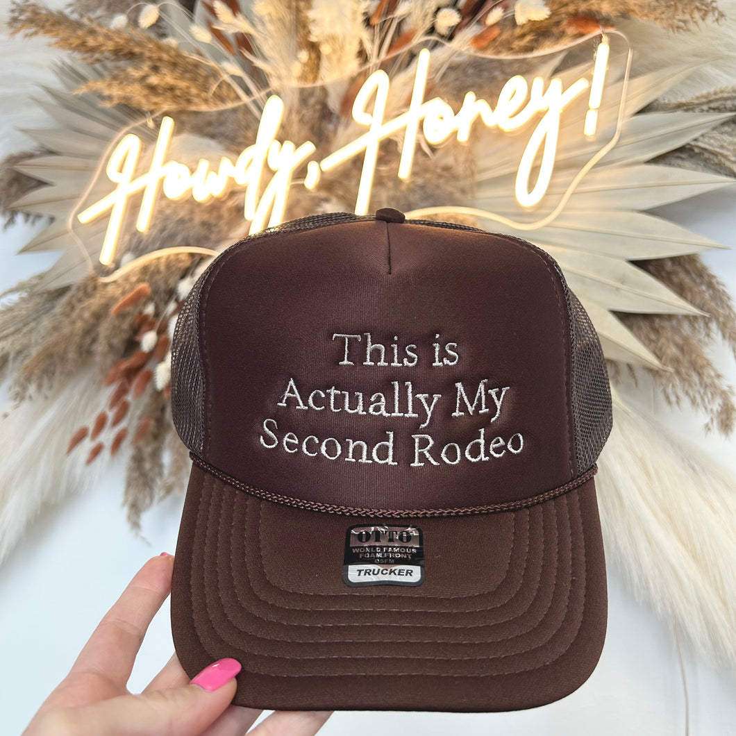 Second Rodeo Trucker Hat |Embroidered|