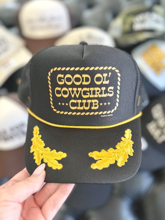 GOOD OL' COWGIRLS CLUB TRUCKER HAT CAPTAIN