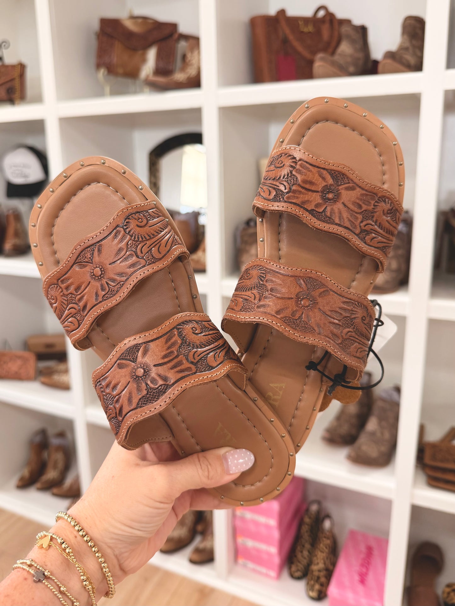Santa Fe Daisy Myra Sandal |Brown|
