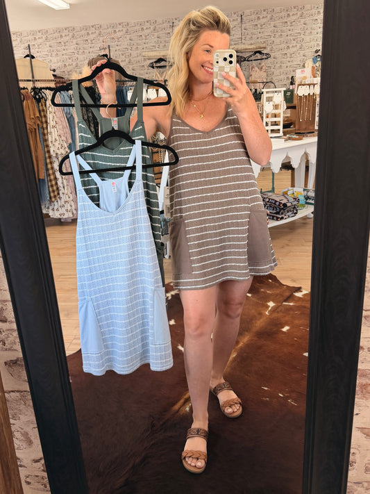 Easy Does it Crochet Dress |Blue|