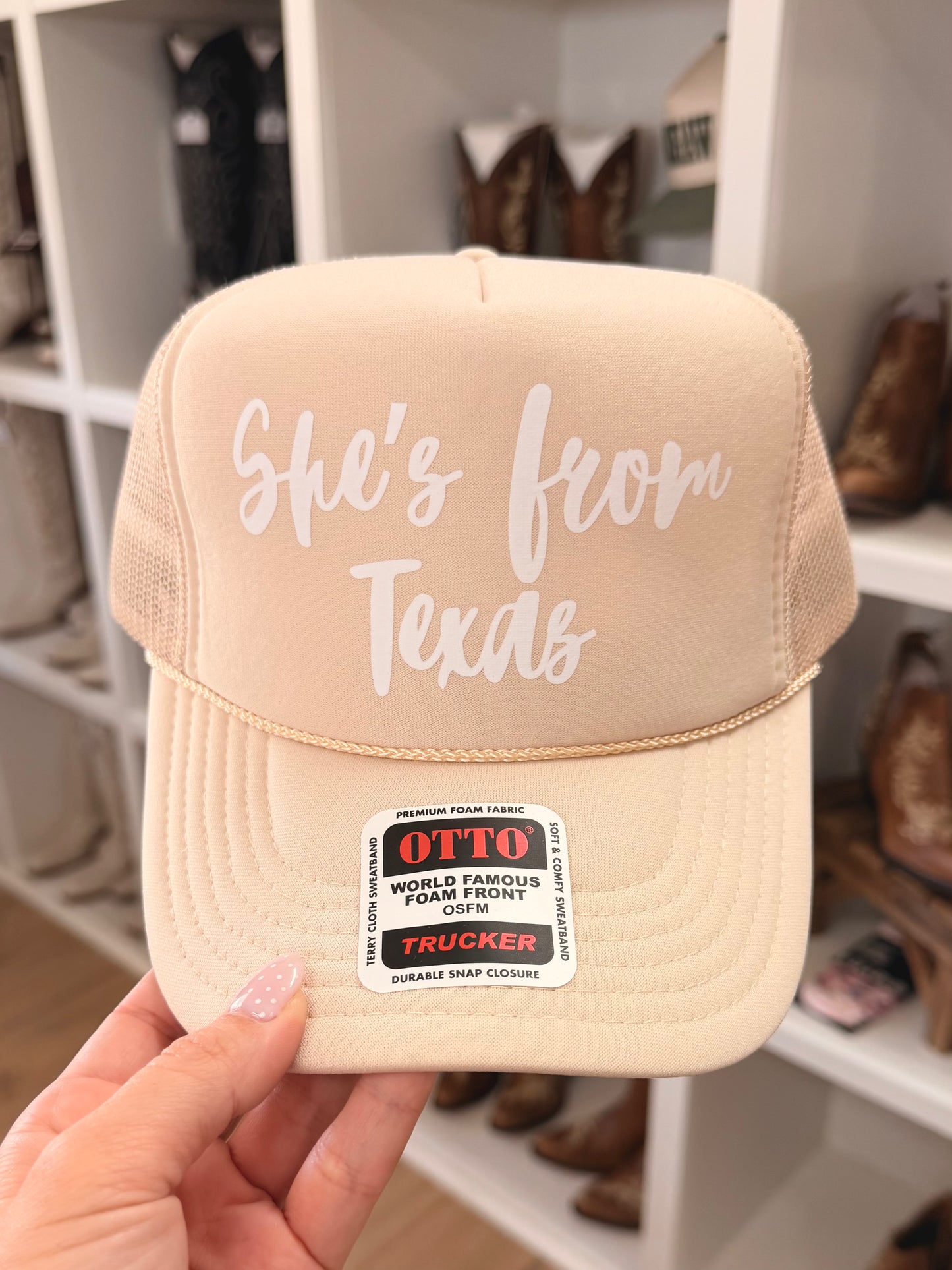 She's From Texas Trucker Hat
