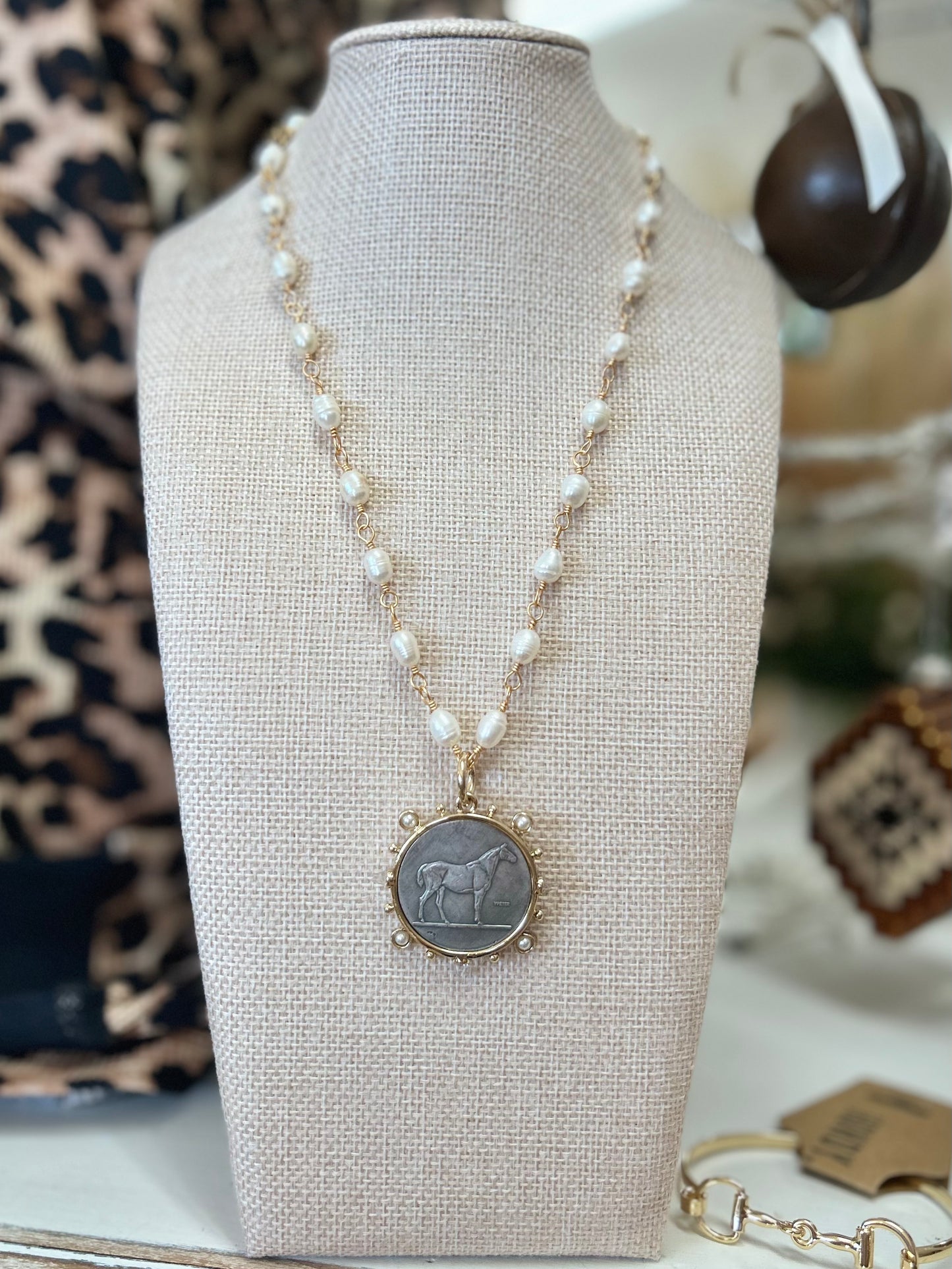 Dressage Necklace |Silver Coin|