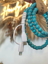 Load image into Gallery viewer, Faux Turquoise Beaded Charger 2-in-1

