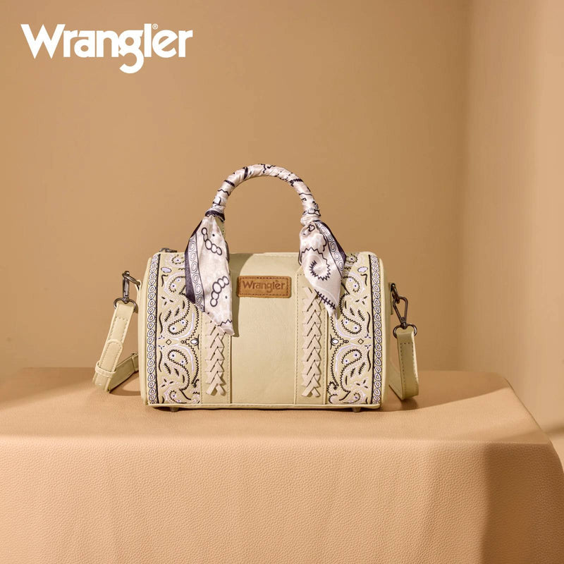 Wrangler Bandana Barrel Tote Bag |Tan|