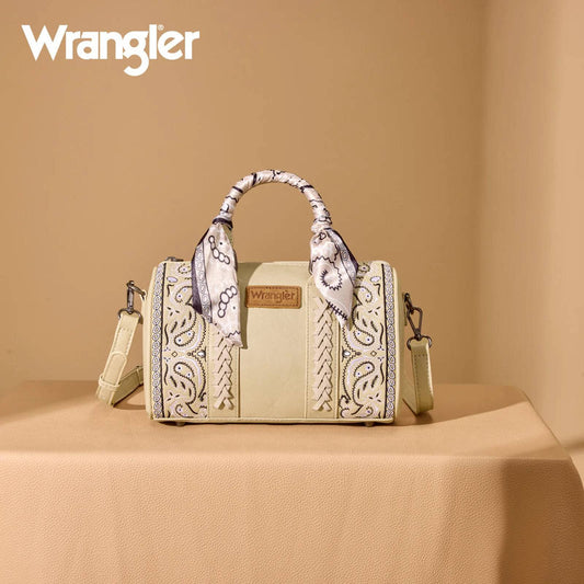 Wrangler Bandana Barrel Tote Bag |Tan|