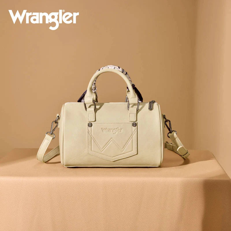 Wrangler Bandana Barrel Tote Bag |Tan|