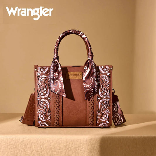 Wrangler Bandana Tote Bag |Brown|