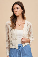 Load image into Gallery viewer, Floral Crochet Cardigan
