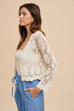 Load image into Gallery viewer, Floral Crochet Cardigan
