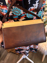 Load image into Gallery viewer, Tally Tooled Crossbody - Coffee
