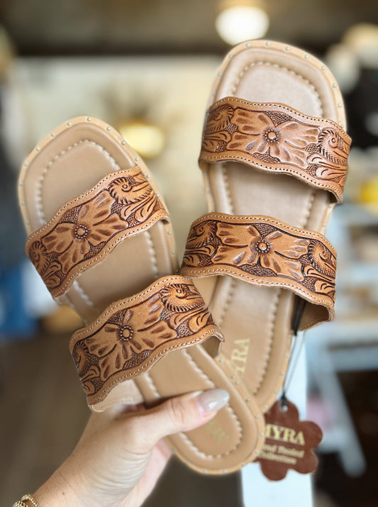Santa Fe Daisy Myra Sandal |Brown|