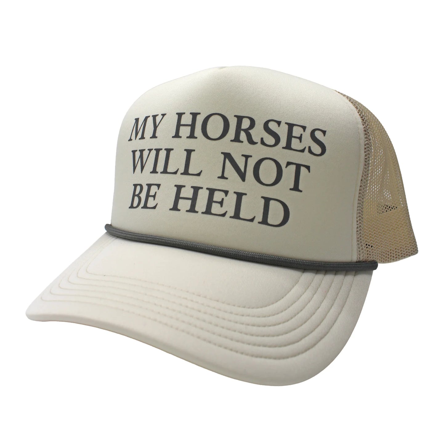 LG Horses Foam Trucker Hat | Light Sand