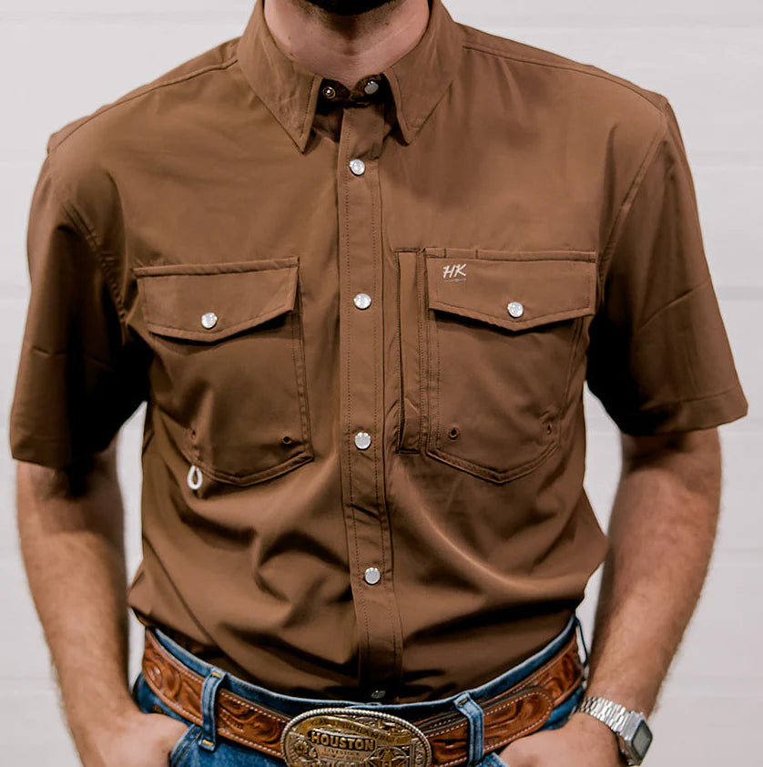 The Cedar Performance Shirt- Brown