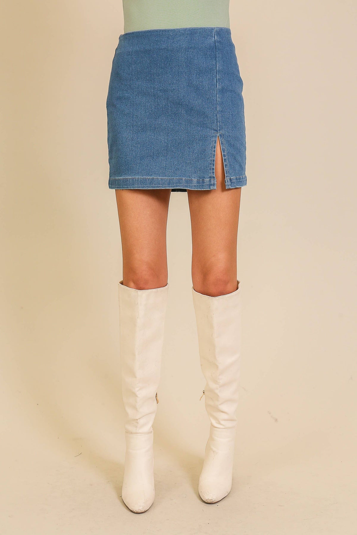 Rodeo Nights Dark Denim Skirt