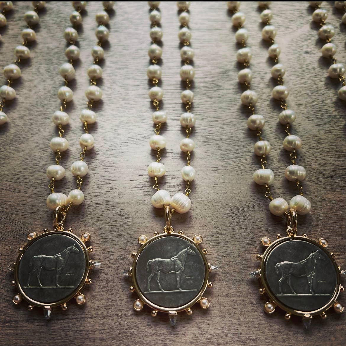 Dressage Necklace |Silver Coin|